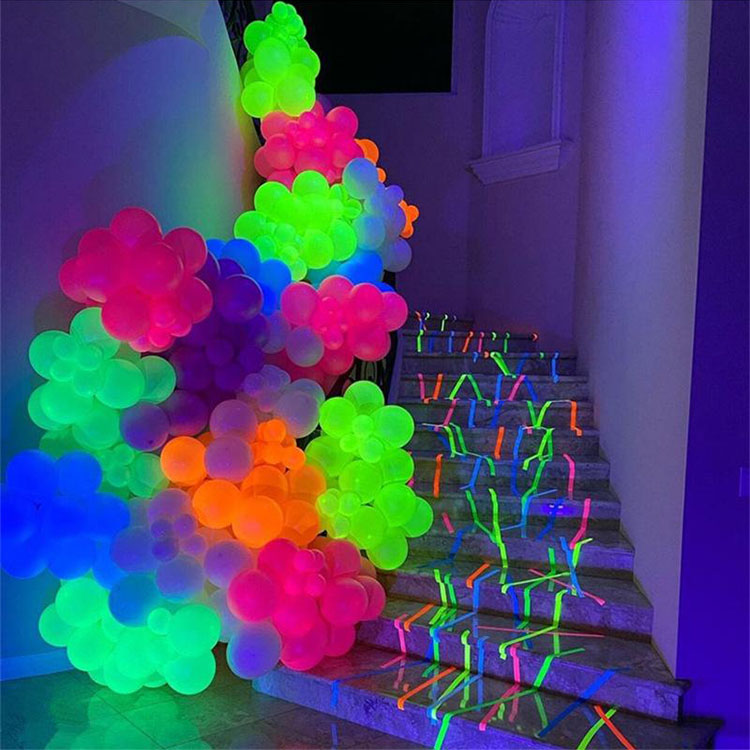Latexezko globoak fluoreszenteak