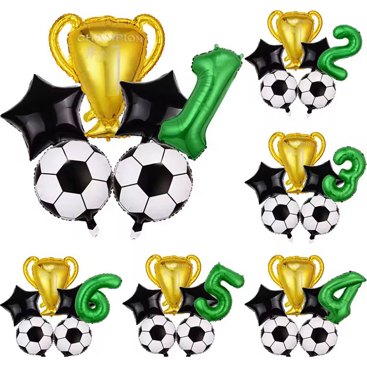 Futbol Digital Berdea Festa Dekorazio Multzoa