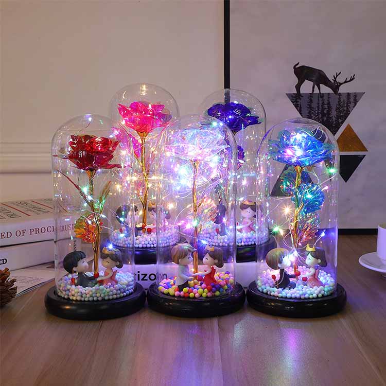 LED 24K beirazko arrosa