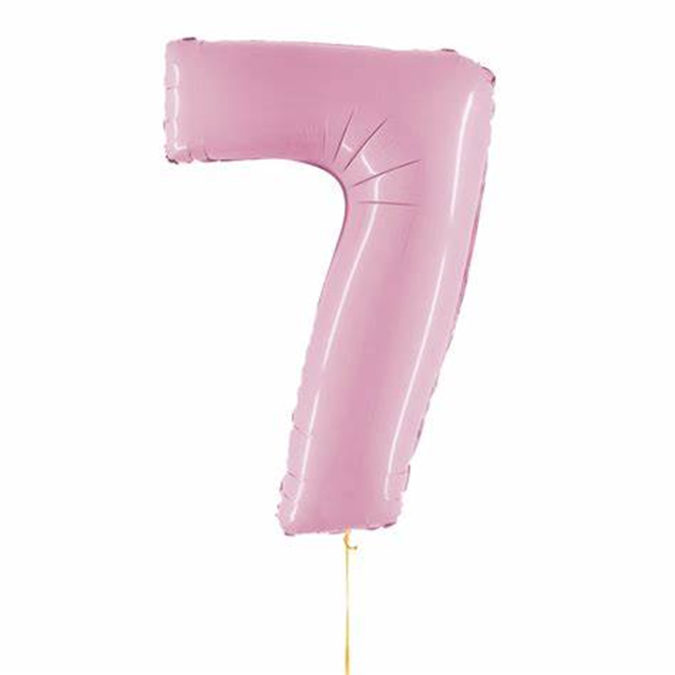Pastel Pink Zenbaki Globoak